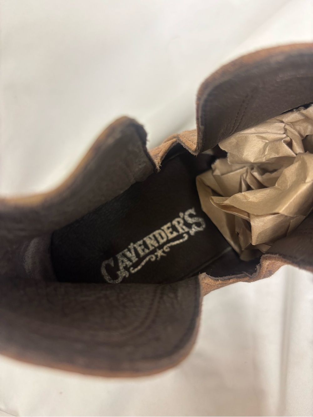 Cavender’s Tan Floral Embossed Ankle Booties | Size 8.5 - Picture 8 of 8